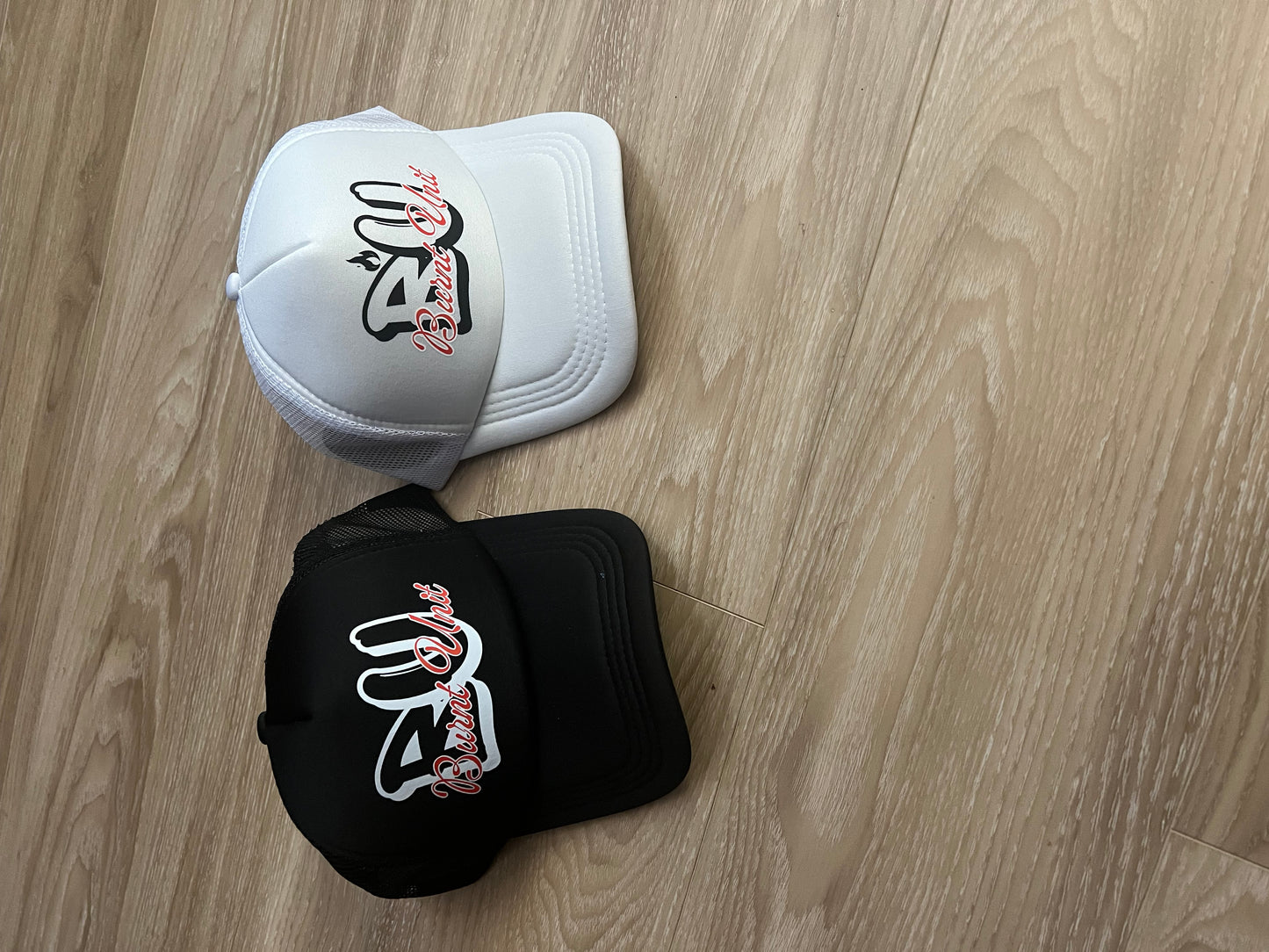 Black Printed BU Burnt Unit - BU Brand Baseball Hat image 2