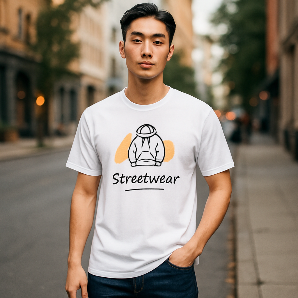 Streetwear - BU Brand T-shirt 100% Cotton Black image 3