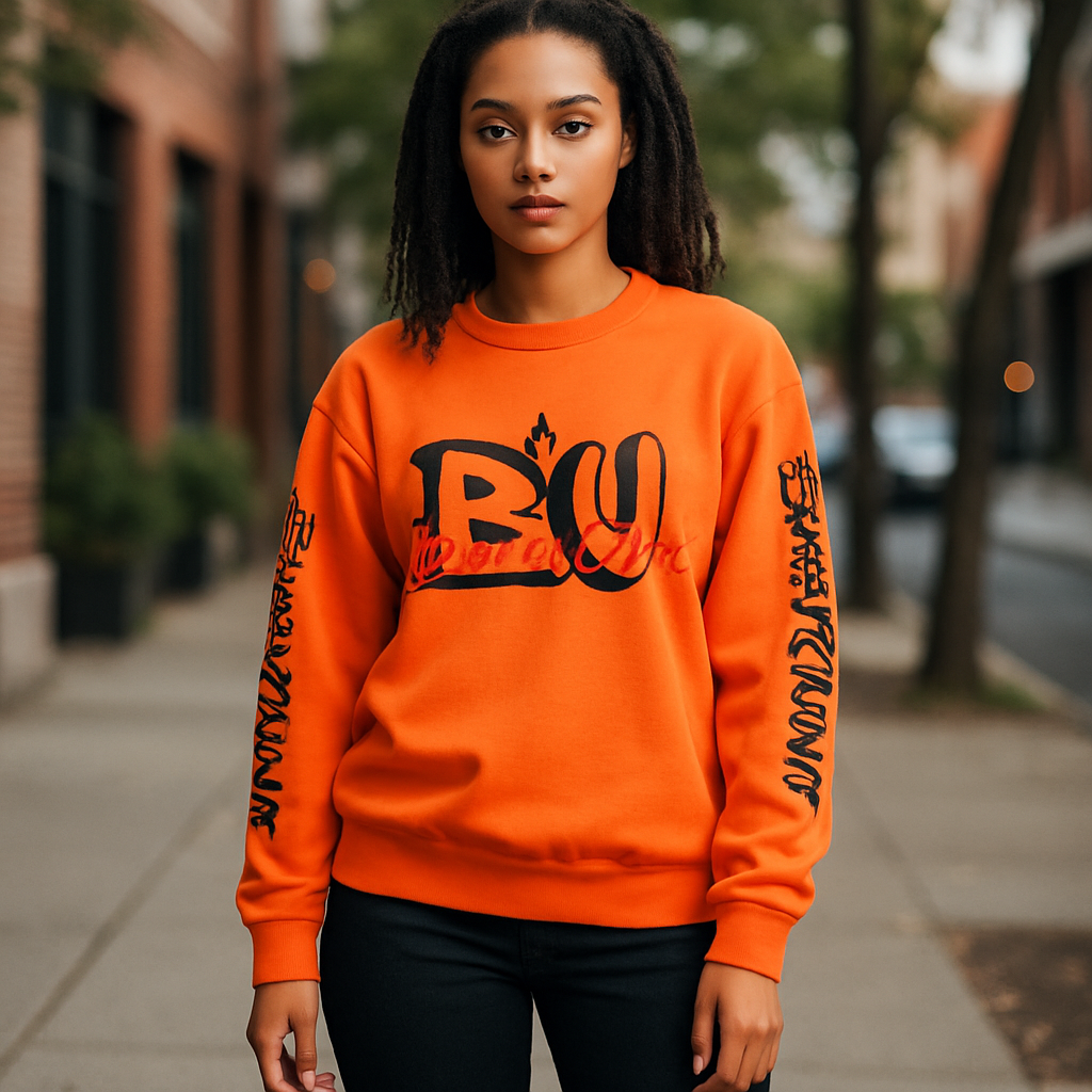 BU Sweatshirt Orange - BU Brand image 0