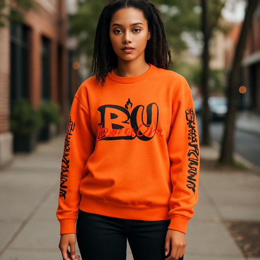 BU Sweatshirt Orange - BU Brand image 0
