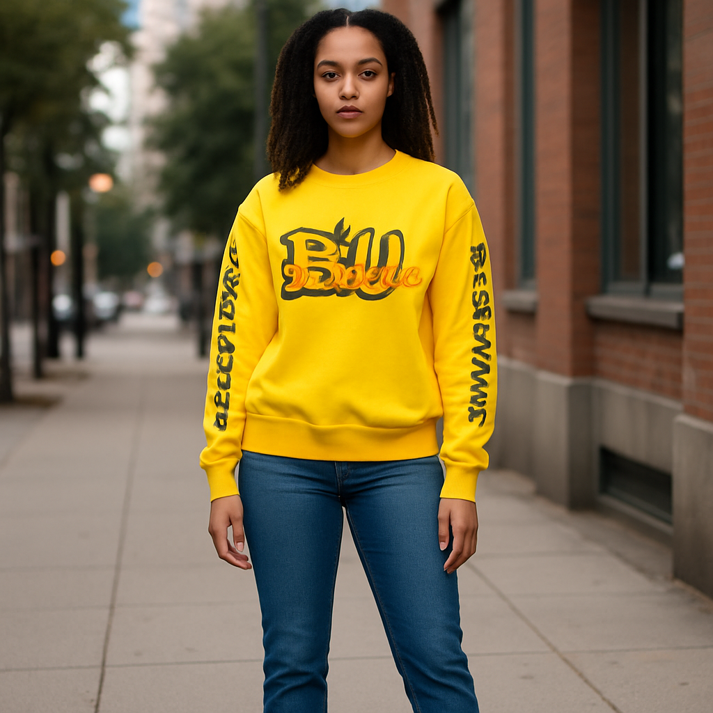 BU Sweatshirt Yellow - BU Brand image 0