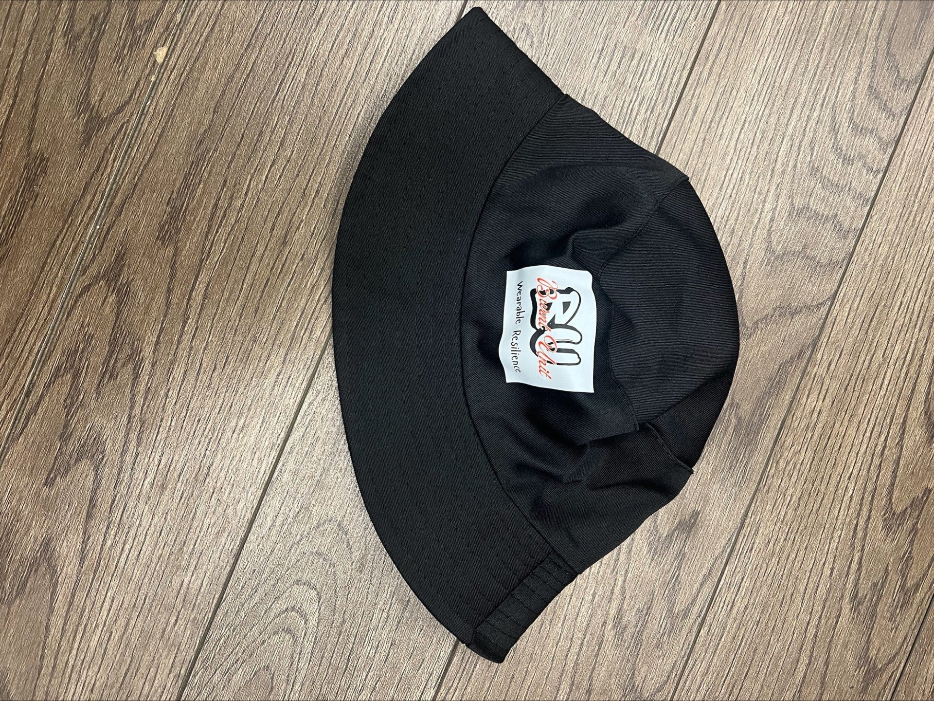 Black Printed BU Burnt Unit - BU Brand Bucket Hat image 2