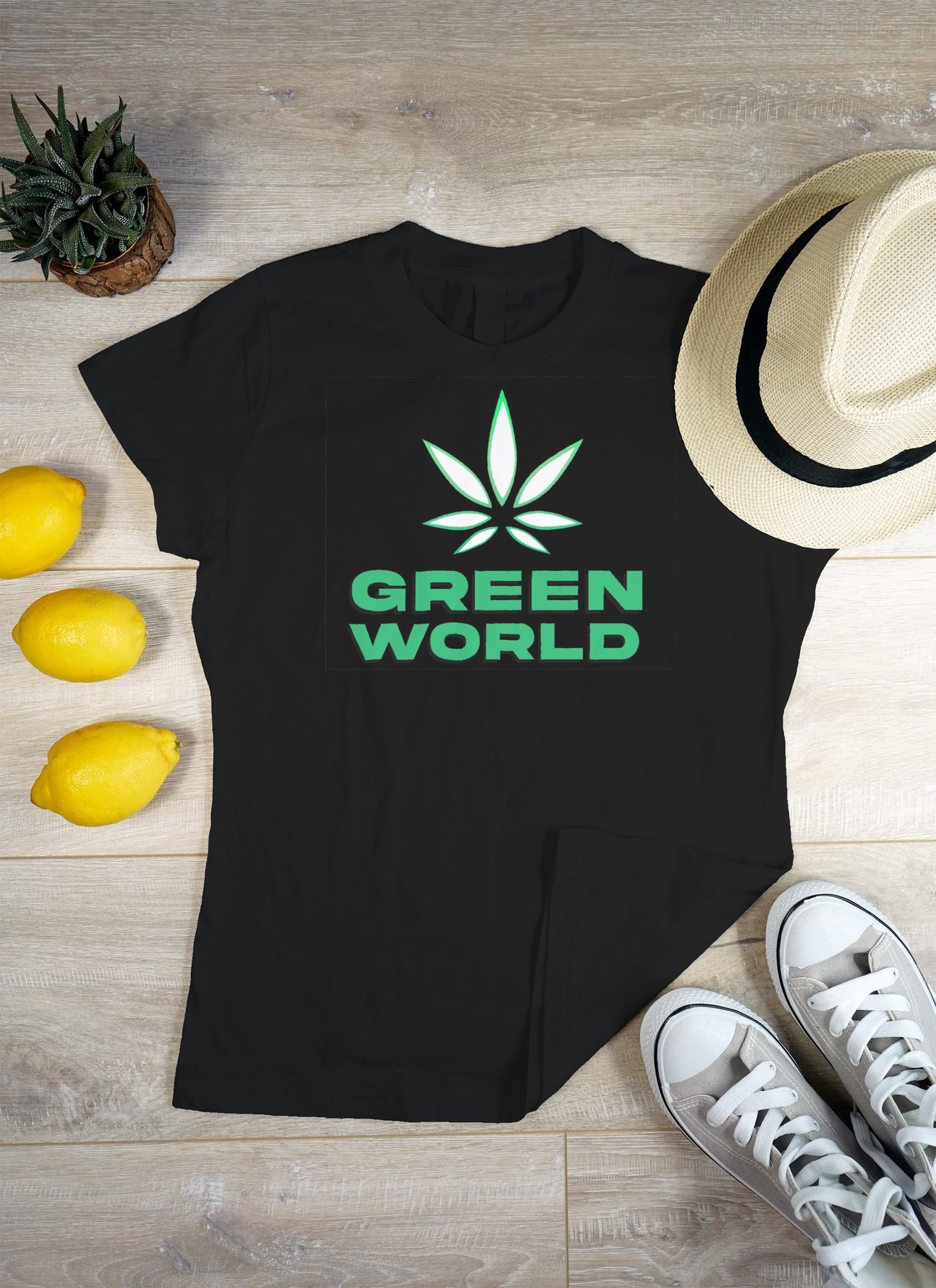 Green World - BU Brand T-shirt Spandex/Polyester Blend image 0