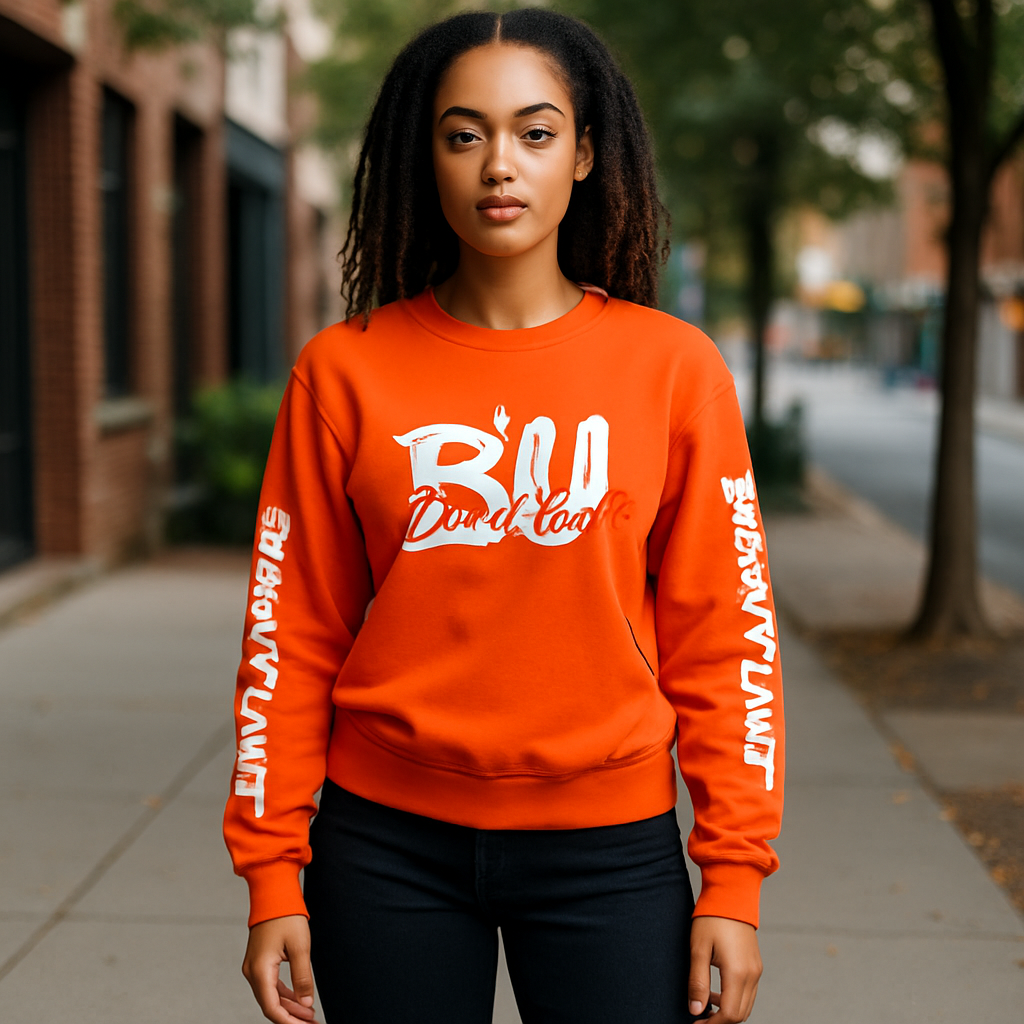 BU Sweatshirt Orange - BU Brand image 3