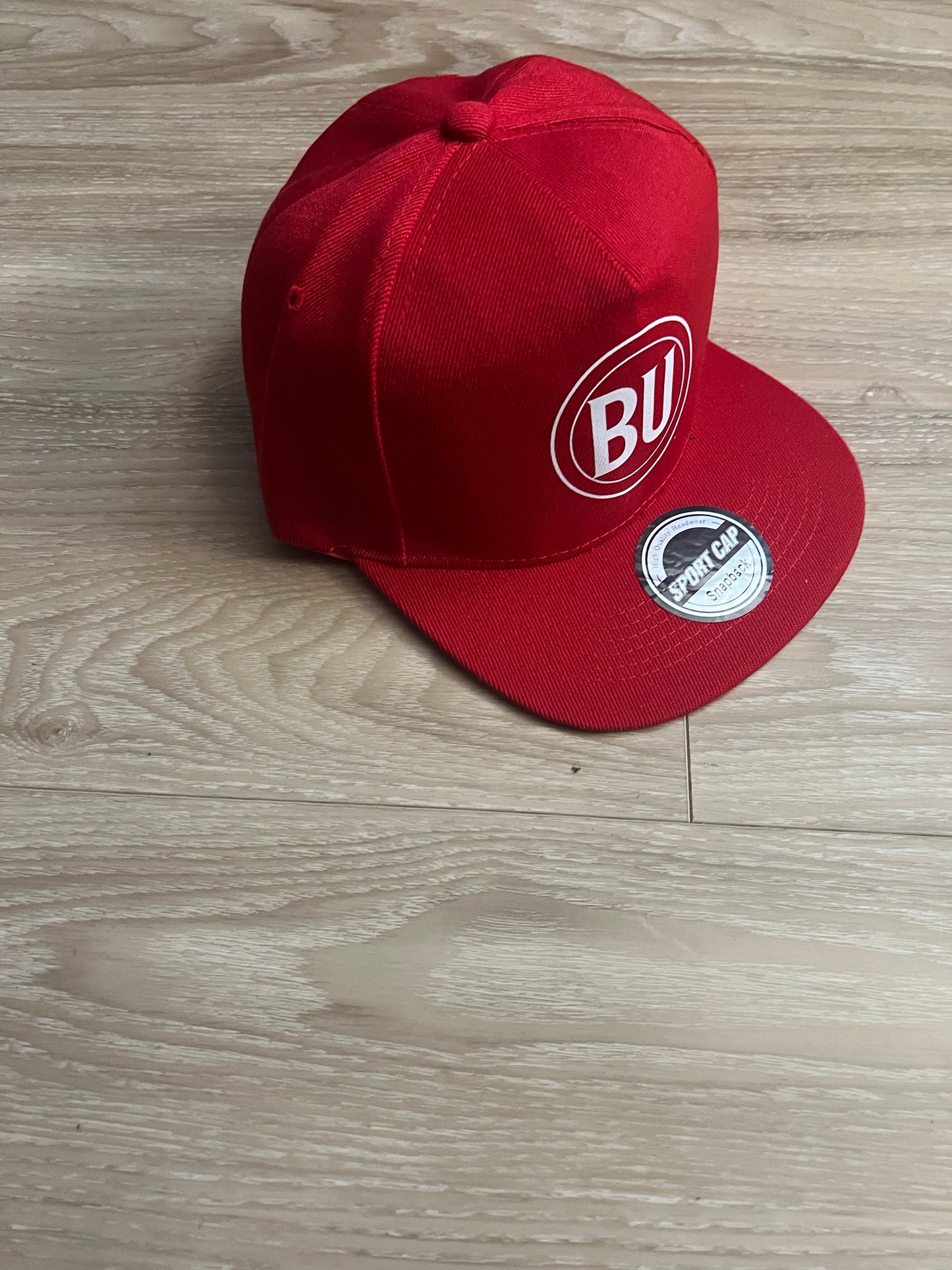Red BU - BU Brand Baseball Hat image 3