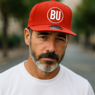 Red BU - BU Brand Baseball Hat image 0
