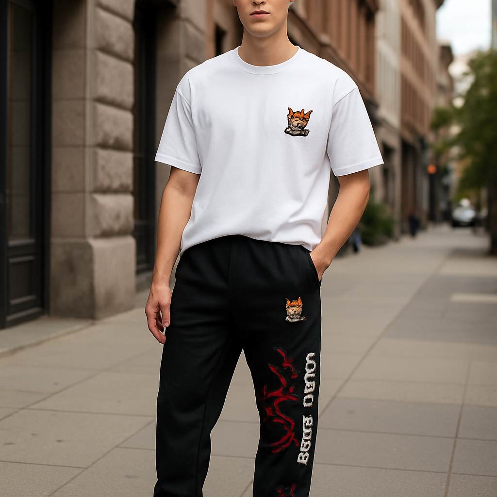 Limited Edition BU Tracksuit Black - BU Brand 2 PC Set image 1